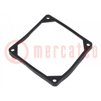 Mounting gasket; Ømount.hole: 5mm; black; Shore hardness: 40