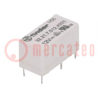 Relay: electromagnetic; SPDT; Ucoil: 12VDC; Icontacts max: 15A