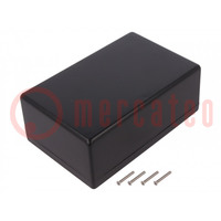 Enclosure: multipurpose; X: 107mm; Y: 167mm; Z: 65mm; 1594; ABS; black