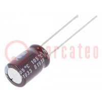 Capacitor: electrolytic; low ESR; THT; 330uF; 16VDC; Ø8x13mm; ±20%