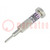 Tool: for removal; terminals; Sleeve ext.dia: 2.5mm; A: 12mm