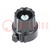 Precise knob; Shaft d: 6mm; Ø22.8x22.6mm; black; Shaft: smooth