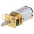Motor: DC; with gearbox; HP; 6VDC; 1.6A; Shaft: D spring; max.392mNm