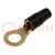 Terminal: ring; M8; 10mm2; gold-plated; insulated; black