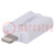 Card reader: memory; Apple Lightning plug; microSD; R: 30MB/s