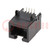 Socket; RJ45; PIN: 8; Cat: 6; Layout: 8p8c; on PCBs; THT; angled 90°