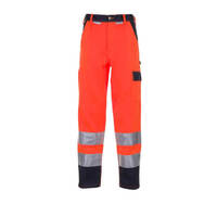 Warnschutzbekleidung Bundhose, Farbe: orange-marine, Gr. 24-29, 42-64, 90-110 Version: 44 - Größe 44