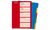 herlitz Kunststoff-Register, blanko, A4, farbig, 10-teilig (10715415)