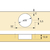 Skizze zu HETTICH ET 582 hűtőszekrény pánt,nyitási szög 95°,acél/cinköntvény nikkelezett