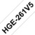 Schriftbandkassetten für Elektronische Beschriftungsgeräte HGe-261V5,schwarz auf weiß
