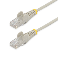 StarTech.com Cable Cat6 de 1,5m - Delgado - con Conectores RJ45 sin Enganches - Gris