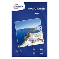 Avery C2898-50X papier photos A4 Blanc Satin