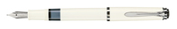 Pelikan M205 pluma estilográfica Sistema de llenado integrado Acero inoxidable, Blanco 1 pieza(s)