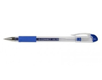 Q-CONNECT KF21717 penna gel Penna in gel con cappuccio Ultra sottile Blu 10 pz