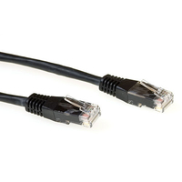 ACT 1.50m Cat6a UTP cable de red Negro 1,5 m U/UTP (UTP)