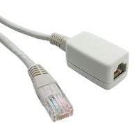 Videk Cat.6 UTP RJ45 Plug to Socket Extension Cable Beige 2Mtr