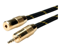 ROLINE 11.88.4753 audio kabel 2,5 m 3.5mm Zwart, Goud