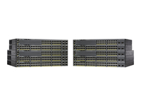 Cisco Catalyst C2960X48TSLL, Refurbished Géré L2/L3 Gigabit Ethernet (10/100/1000) 1U Noir