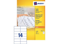 Avery Etiquettes copieurs, blanc, 105,0 x 42,0 mm, Adhésif permanent
