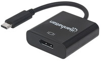 Manhattan USB 3.1 Typ C auf DisplayPort-Konverter, Typ C-Stecker auf DisplayPort-Buchse, schwarz