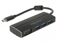 DeLOCK 63932 laptop dock & poortreplicator USB 3.2 Gen 1 (3.1 Gen 1) Type-C Zwart