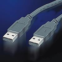 ROLINE USB 2.0 cable 1.8m, type A - A cable USB 1,8 m Negro