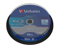 Verbatim BD-R SL 25GB 6 x 10 Pack Spindle 10 pc(s)