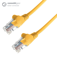 connektgear 1.5m RJ45 CAT6 UTP Stranded Flush Moulded LS0H Network Cable - 24AWG - Yellow
