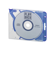 Durable 526906 CD-Hülle DVD-Hülle 1 Disks Blau, Transparent