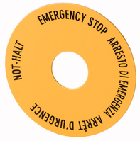 Eaton Label, emergency stop