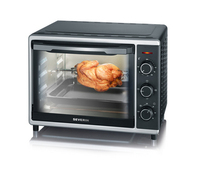 Severin 2056 toaster oven 30 L Black, Stainless steel Grill