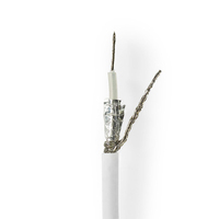 Nedis CSBG4025WT500 câble coaxial Blanc