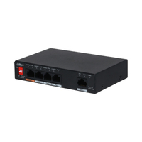 Dahua Technology PoE PFS3005-4ET-60-V2 netwerk-switch Unmanaged L2 Gigabit Ethernet (10/100/1000) Power over Ethernet (PoE) Zwart