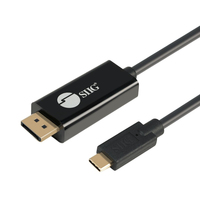 Siig CB-TC0K11-S1 video cable adapter 2 m DisplayPort USB-C Black