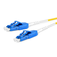 Cablenet 1.5m Uniboot OS2 9/125 LC-LC Duplex Yellow LSOH Fibre Patch Lead