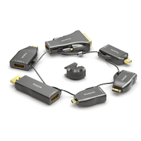 PureLink IQ-AR210 changeur de genre de câble 6 x HDMI Noir, Or