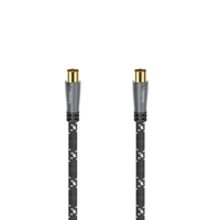 Hama 00205071 cable coaxial 3 m Negro, Gris