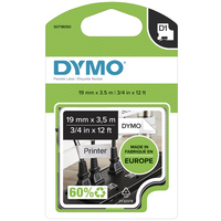 DYMO D1 Etichette Flessibile in Nylon | Rotolo da 12 mm x 3.5 m | stampa nera su bianco | etichette autoadesive per etichettatrice LabelManager