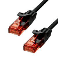 ProXtend CAT6 U/UTP CU LSZH Ethernet Cable Black 75CM