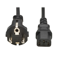Eaton P054-02M-EU kabel zasilające Czarny 2 m CEE7/7 IEC C13