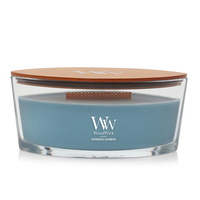 WoodWick Evergreen Cashmere Wachskerze Ellipse Grün