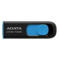 ADATA UV128 pamięć USB 512 GB USB Typu-A 3.2 Gen 1 (3.1 Gen 1) Czarny, Niebieski