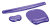 Fellowes Gel Crystals Flex Rest - Purple repose-poignet Violet