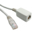Videk Cat.6 UTP RJ45 Plug to Socket Extension Cable Beige 0.5Mtr
