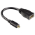 Hama 00122236 HDMI kabel 0,1 m HDMI Type A (Standaard) HDMI Type D (Micro) Zwart