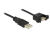 DeLOCK 1m 2xUSB2.0-A cable USB USB 2.0 USB A Negro