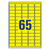 Avery L4793-20 etykiet do nadruku Żółty Samoprzylepne etykiety do drukowania