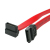 StarTech.com SATA12RA1 cable de SATA 0,3 m Rojo