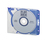 Durable 526906 CD-doosje Dvd-hoes 1 schijven Blauw, Transparant