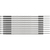 Brady SCN-05-B kabelmarker Zwart, Wit Nylon 300 stuk(s)